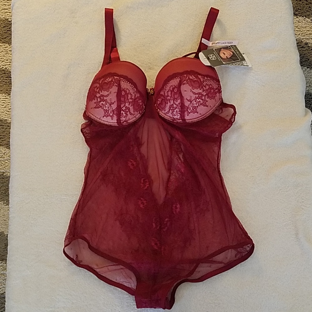 Strappy lace lingerie